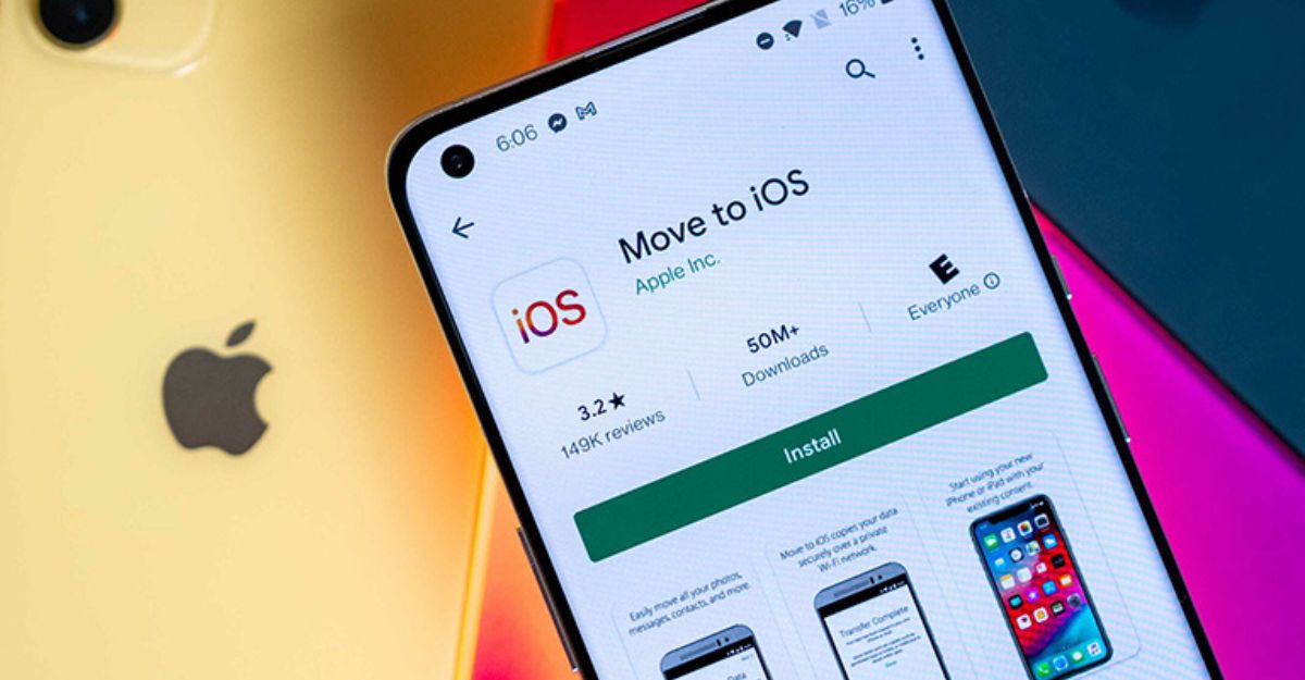 Sử dụng ứng dụng Chuyển sang iOS - Chuyển tin nhắn Whatsapp từ android sang ios