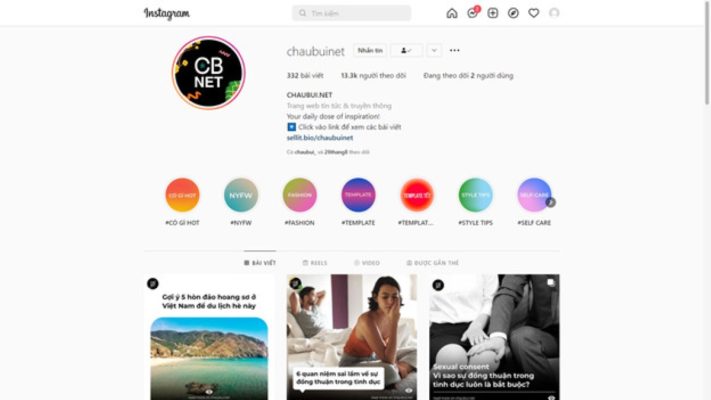 Tạo một hồ sơ Instagram chuyên nghiệp và phong cách tên người dùng
