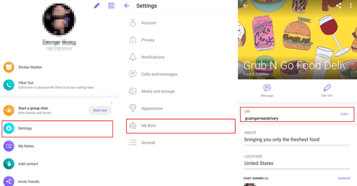 Thêm bạn bè cho tài khoản Viber qua liên kết