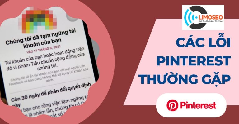 Tổng hợp các lỗi Pinterest thường gặp