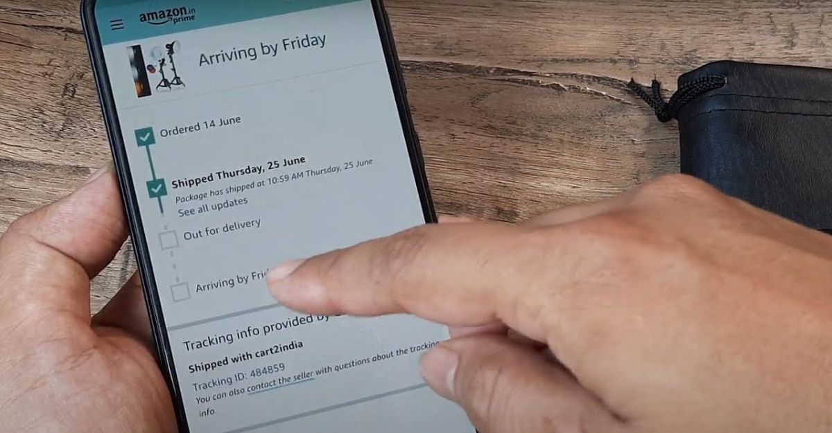 Tracking đơn hàng của Amazon