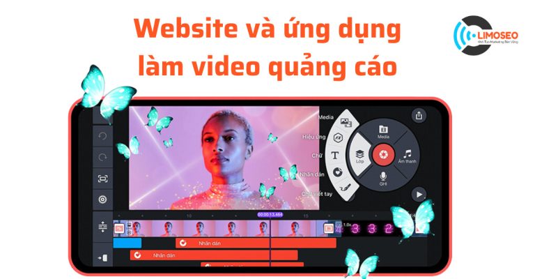 Website và ứng dụng làm video quảng cáo