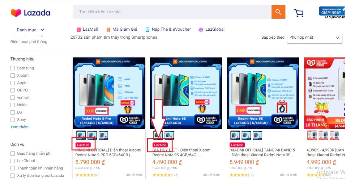 Xuất xứ và nguồn gốc của điện thoại được bán trên Lazada