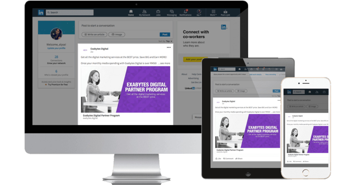 Các định dạng quảng cáo đa dạng trên LinkedIn