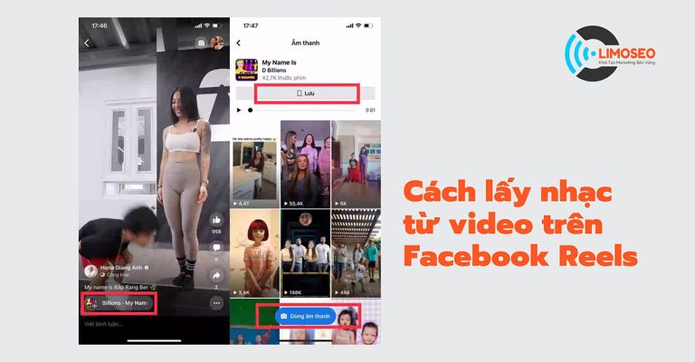 Cách lấy nhạc từ video trên Facebook Reels