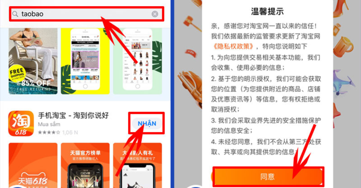 Cách tải App Taobao trên điện thoại- Limoseo