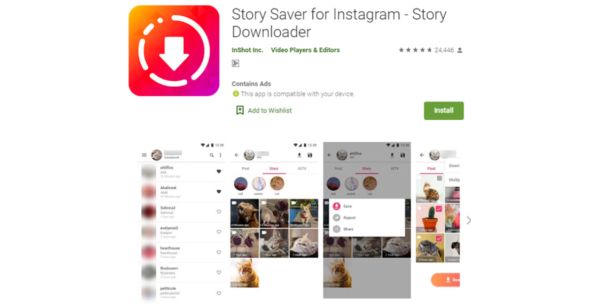 Cách tải video Instagram có âm thanh về điện thoại Android bằng Story Saver