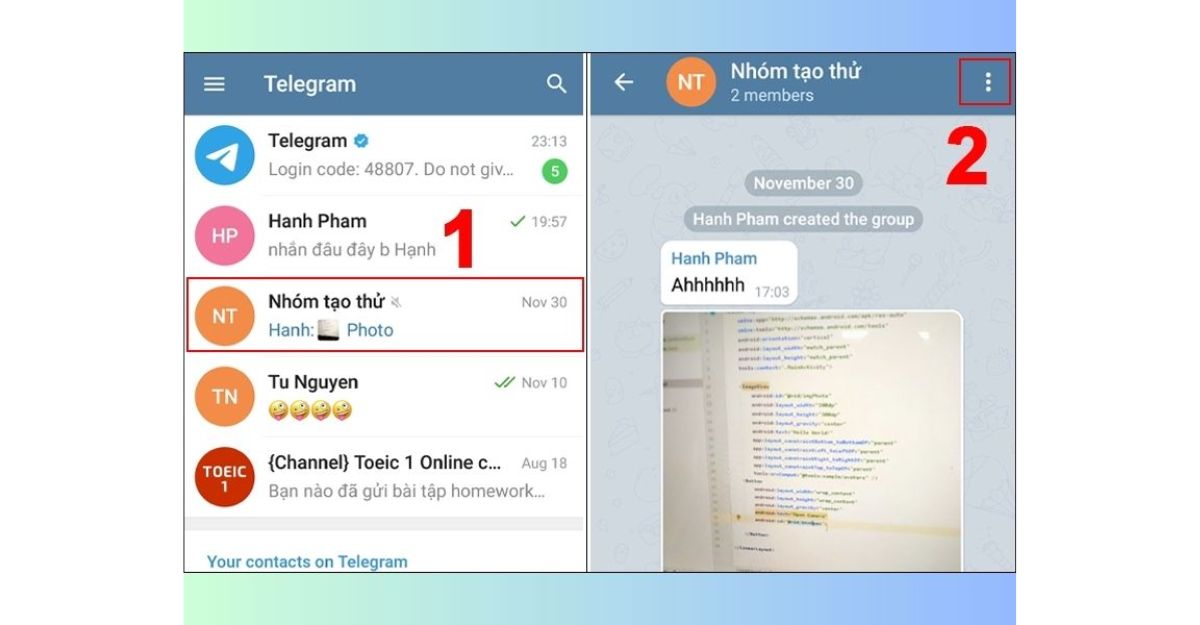 Cách tắt thông báo Telegram cho Android