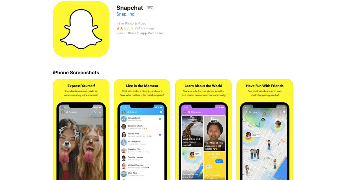 Cài đặt ứng dụng và tạo tài khoản Snapchat