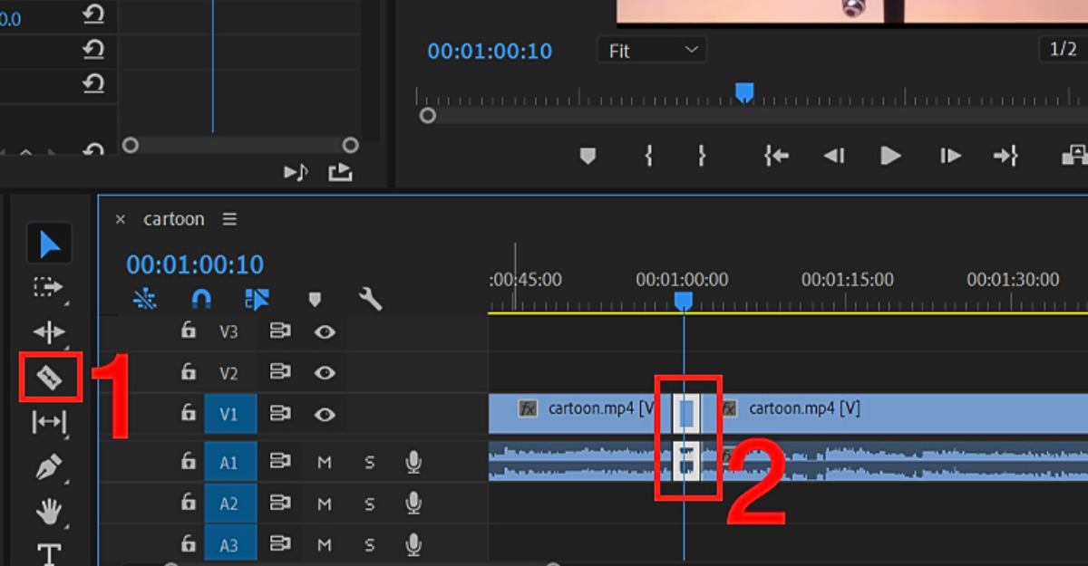 Cắt video tại vị trí phù hợp