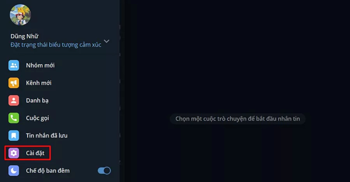 Chọn cài đặt- Limoseo