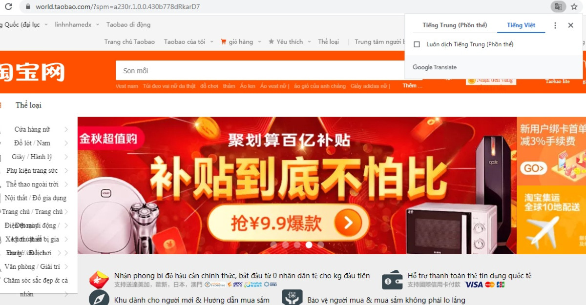 Dịch sang Tiếng Việt- Limoseo