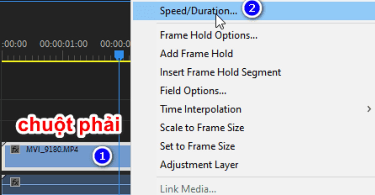 Dùng Speed/ Duration