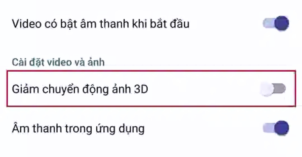 Giảm chuyển động ảnh 3D-Limoseo