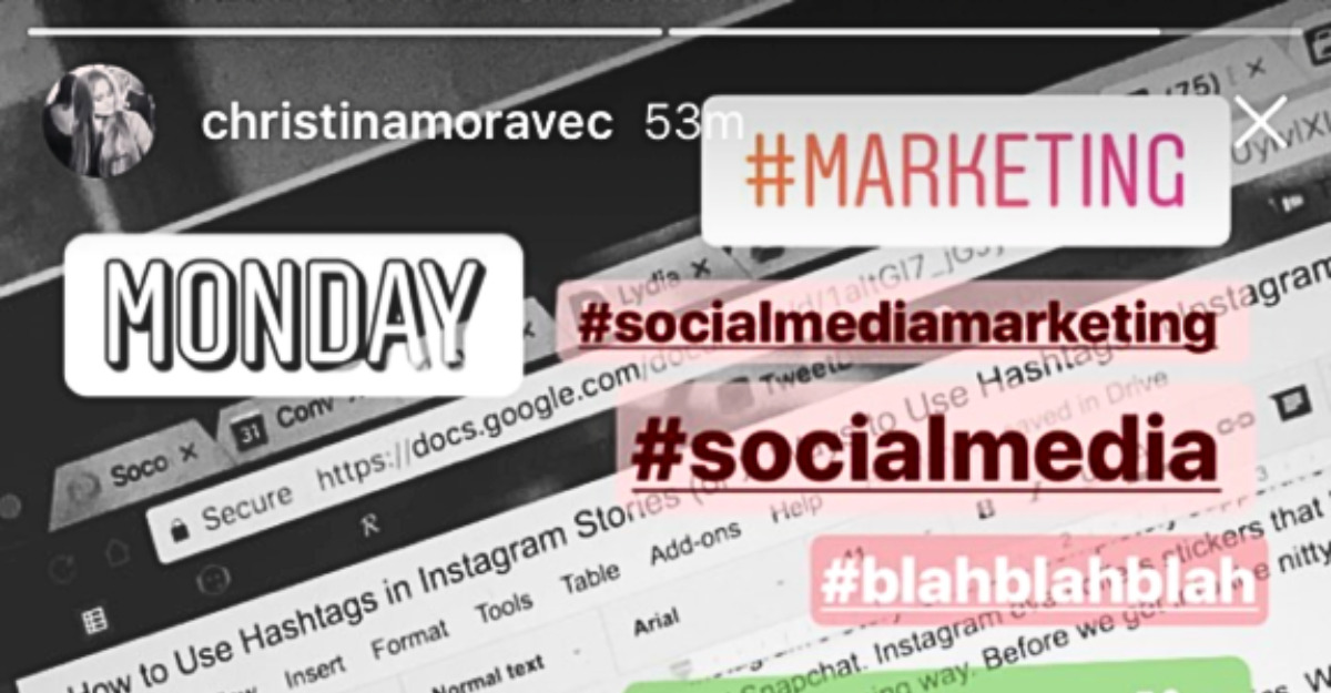 Hashtag cho Instagram story- Limoseo