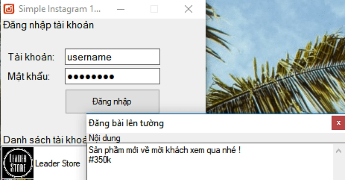 Hướng dẫn đăng nhập phần mềm Simple Instagram-Limoseo