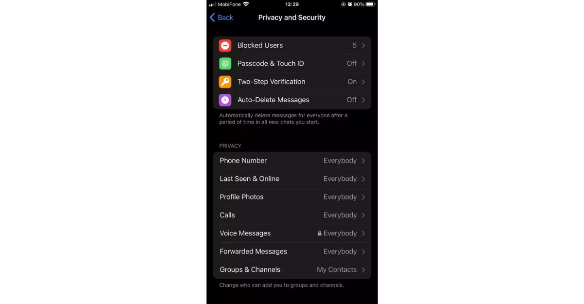 Hướng dẫn nhanh cách chặn tin nhắn trên Telegram trên điện thoại