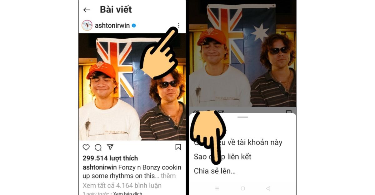 Hướng dẫn repost ảnh, bài viết trên Instagram cho Android