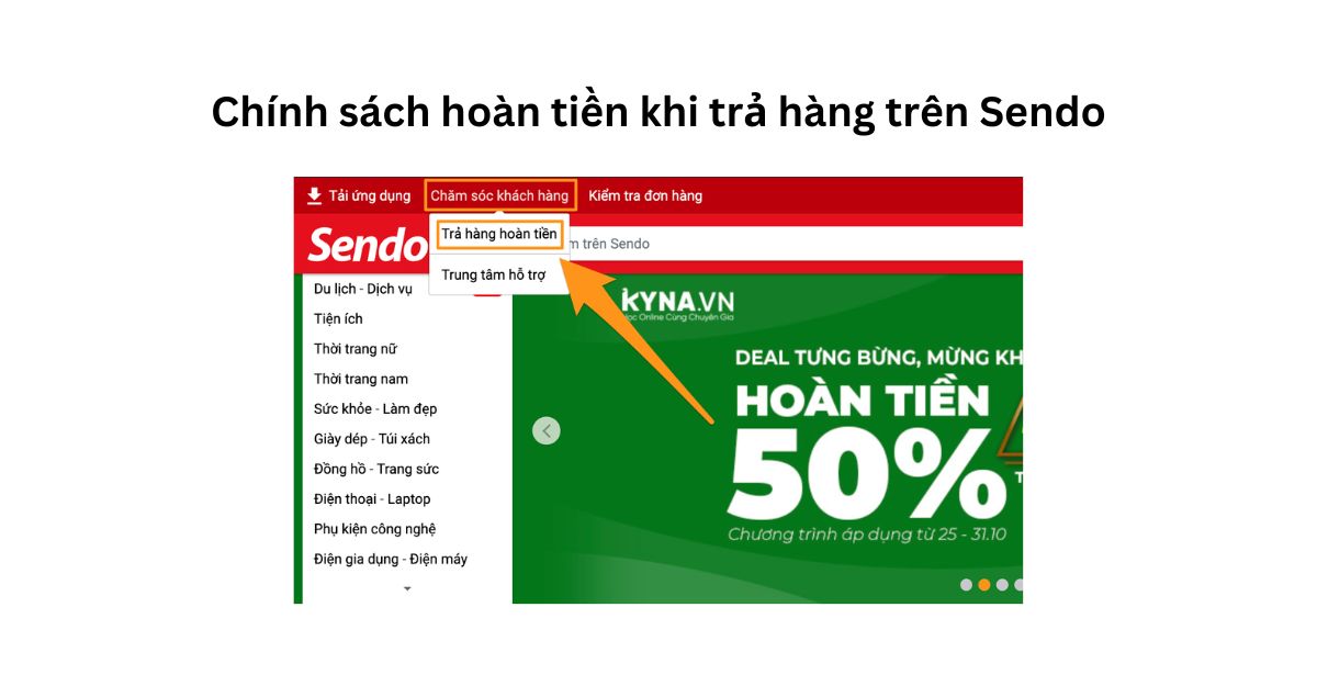 khiếu nại sendo ở đâu