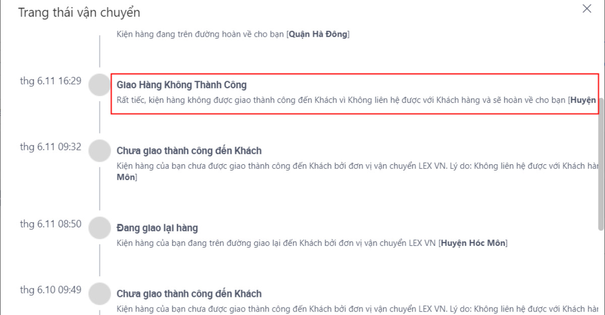 Người dùng từ chối nhận hàng quá nhiều lần- Limoseo
