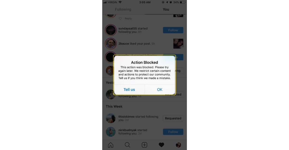 Nguyên nhân tại sao không follow được trên instagram là gì?
