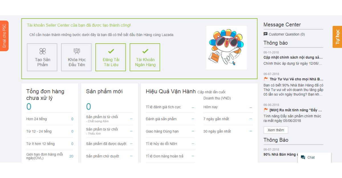 Quy trình đăng ký bán hàng cùng lazada