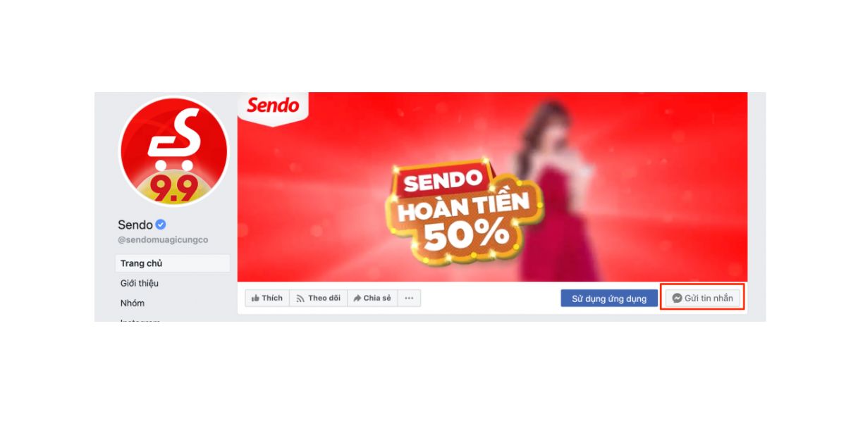 số điện thoại hỗ trợ của sendo