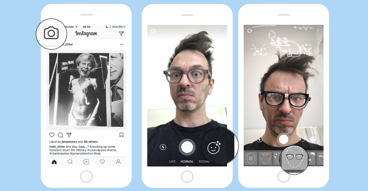 Sử dụng chức năng “Browse Effects” trên Instagram