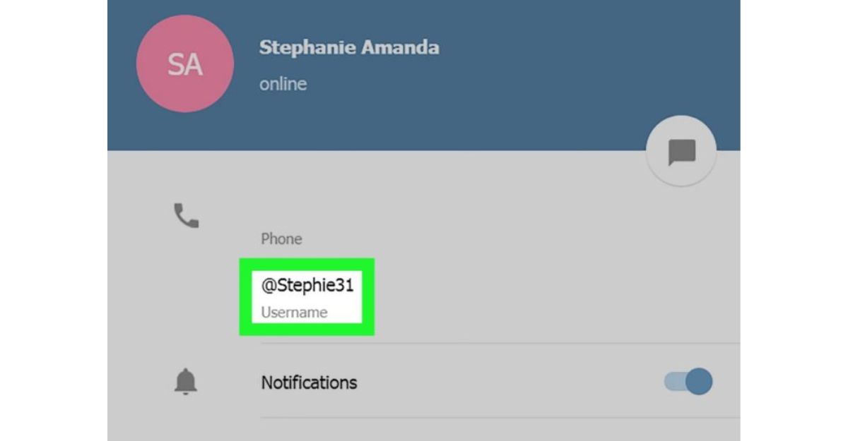 Sự khác biệt giữa tên và tên người dùng trong Telegram