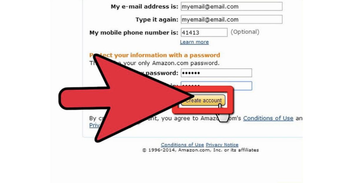 Tạo tài khoản - cách tạo tài khoản mua hàng trên amazon