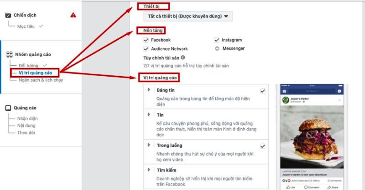 Thiết lập nhóm quảng cáo- Limoseo