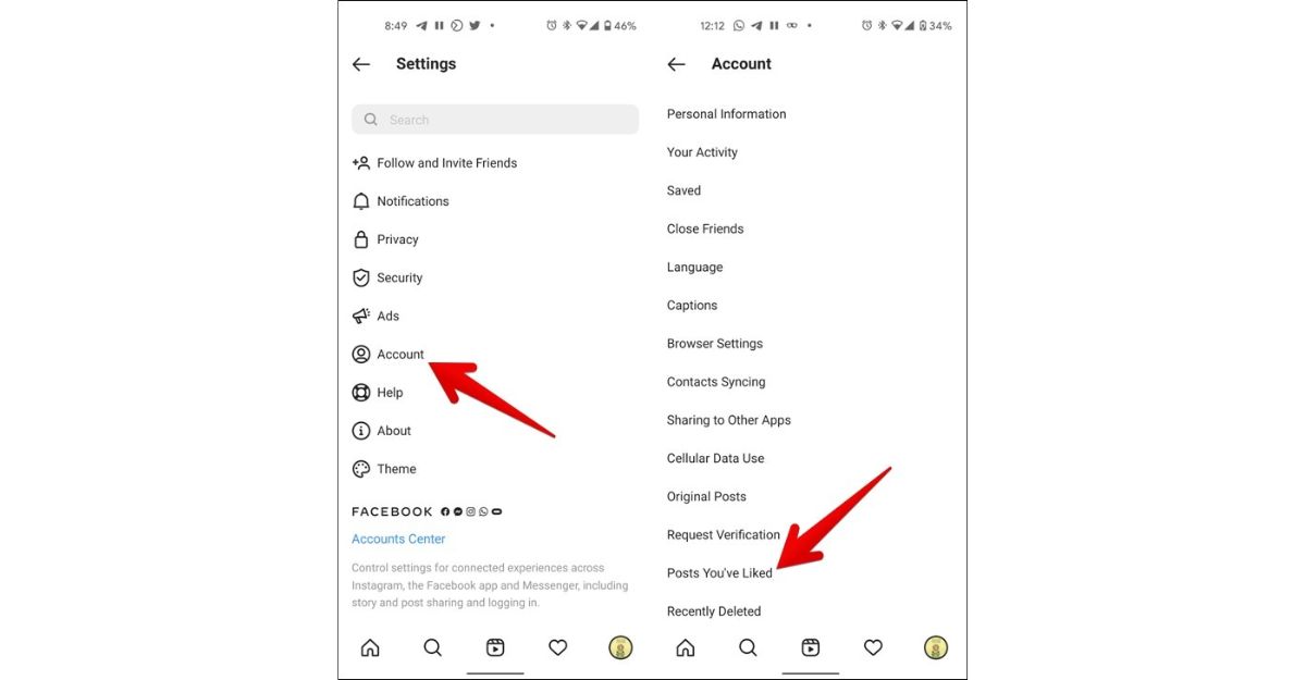 Xem lại các bài đăng mà bạn đã thích trên Instagram