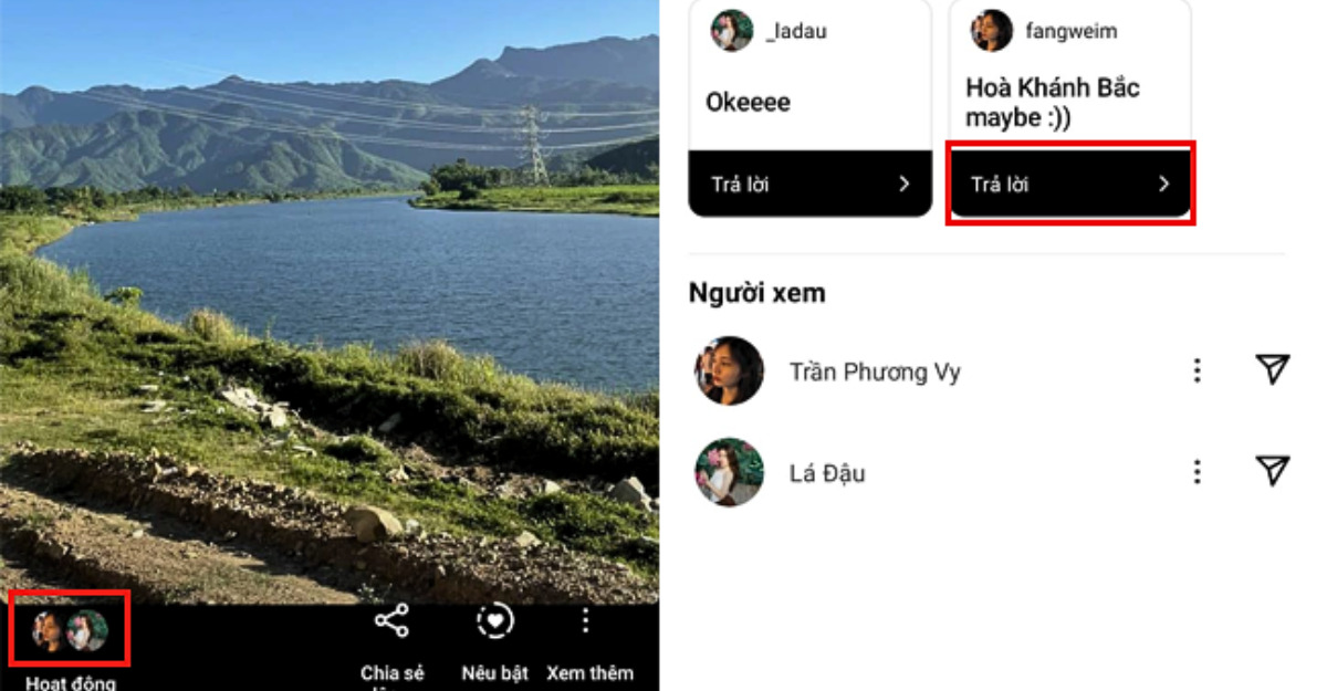 Xem trong story và phản hồi- Limoseo
