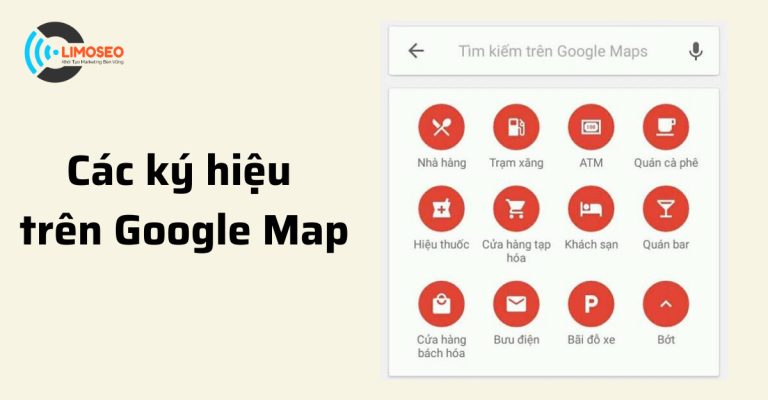 Các ký hiệu trên Google Map