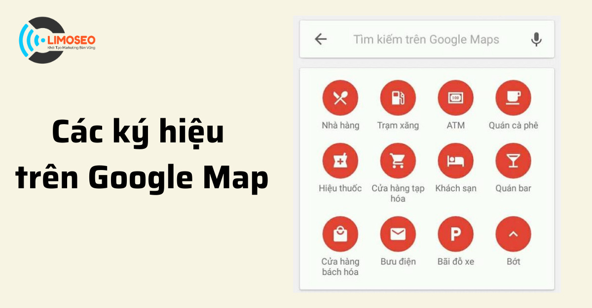Các ký hiệu trên Google Map