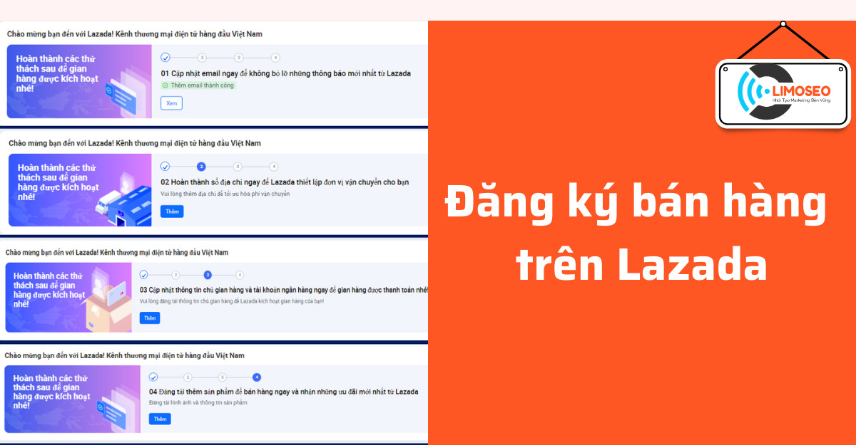 Cách đăng ký bán hàng trên lazada