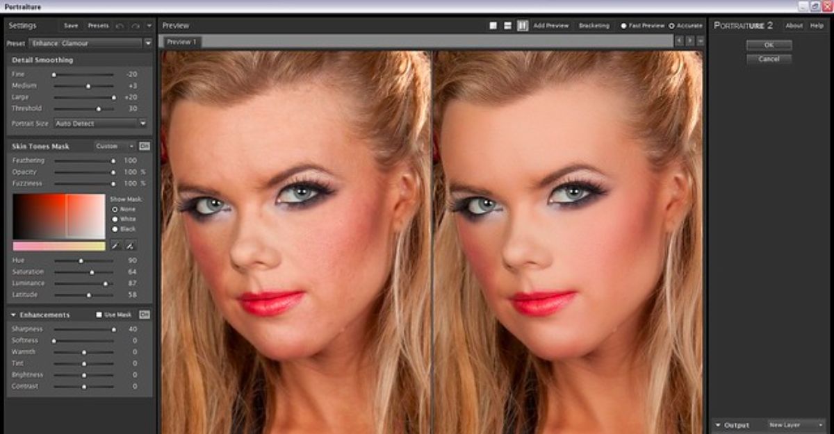 Cách làm mịn da trong Photoshop bằng Portraiture