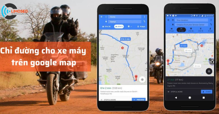 Chỉ đường cho xe máy trên google map