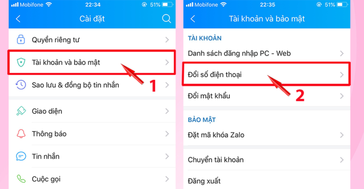 Đổi số điện thoại mới
