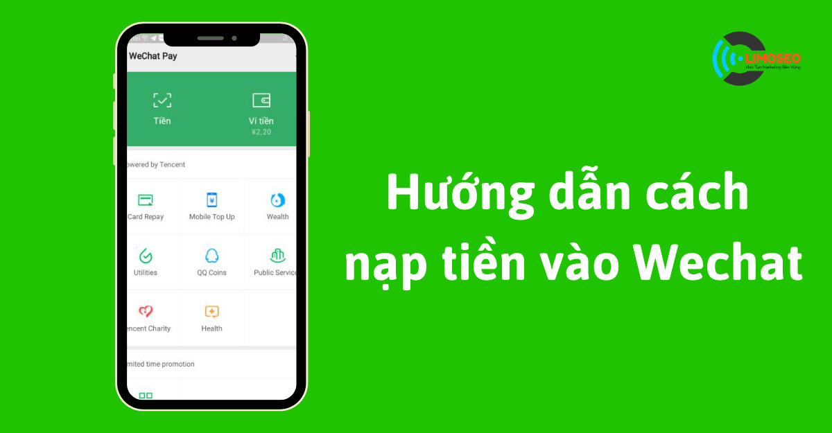 Hướng dẫn cách nạp tiền vào Wechat