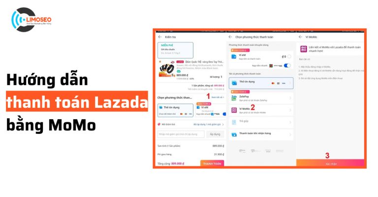 Hướng dẫn thanh toán Lazada bằng MoMo