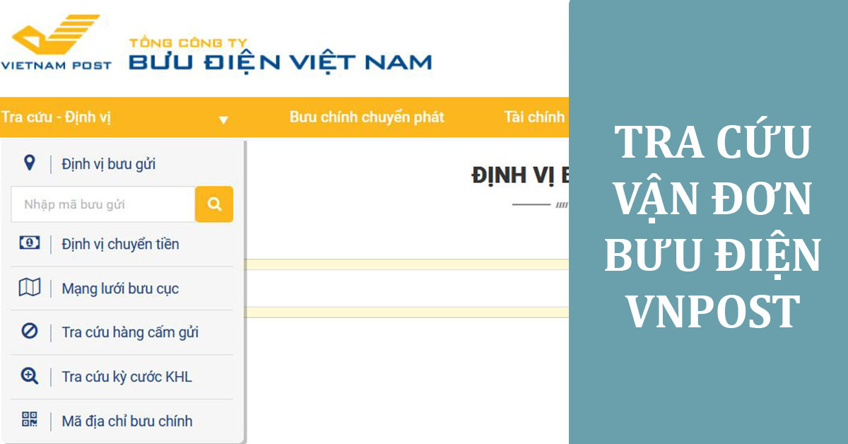 Hướng dẫn tra cứu mã vận đơn VNPost bằng website
