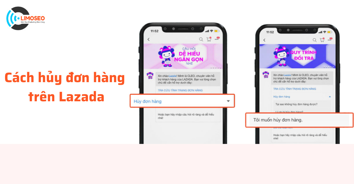 Tổng hợp các cách hủy đơn hàng trên Lazada