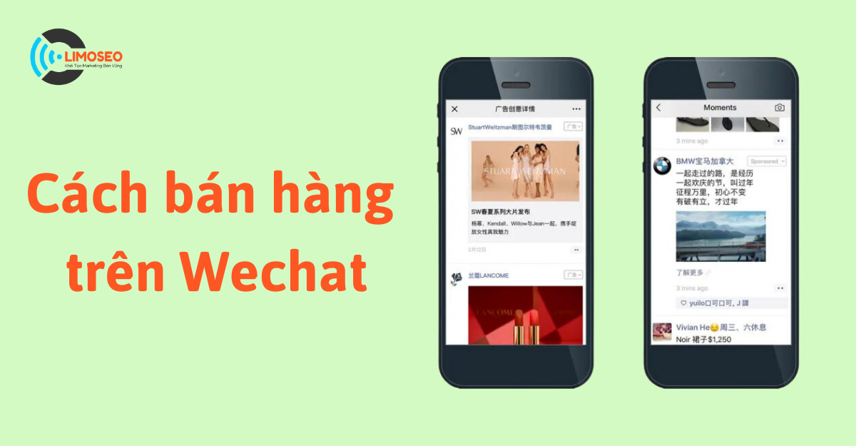 cách bán hàng trên Wechat