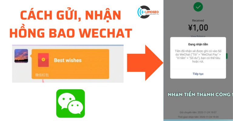 cách gửi nhận hồng bao wechat