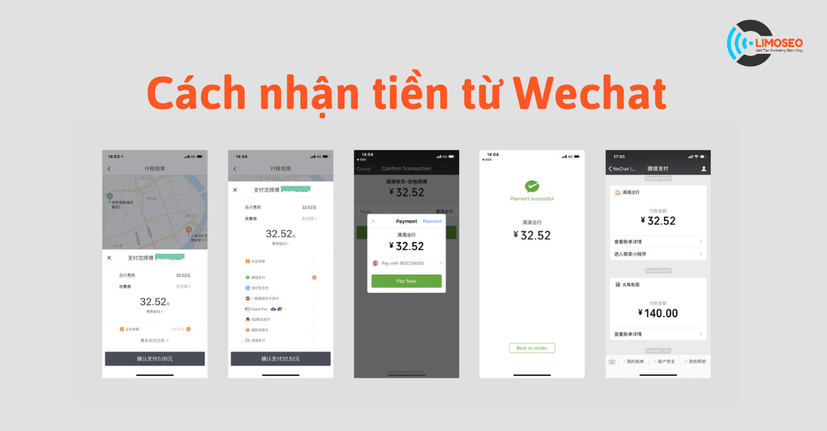 cách nhận tiền từ Wechat