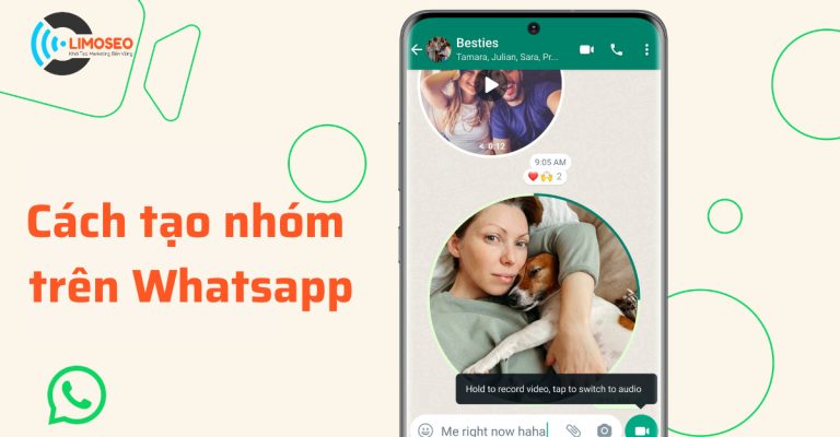 cách tạo nhóm trên Whatsapp