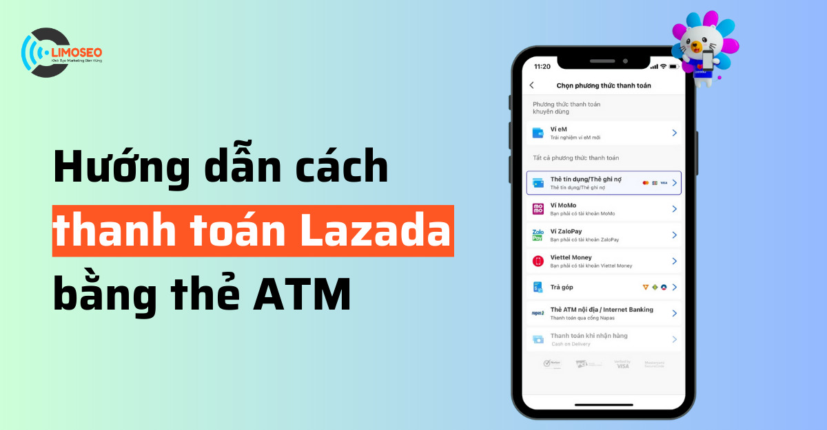 cách thanh toán lazada bằng thẻ atm