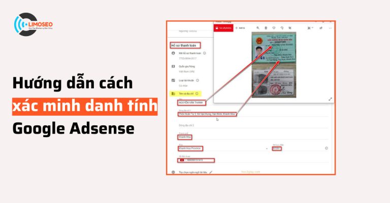 cách xác minh danh tính Google Adsense