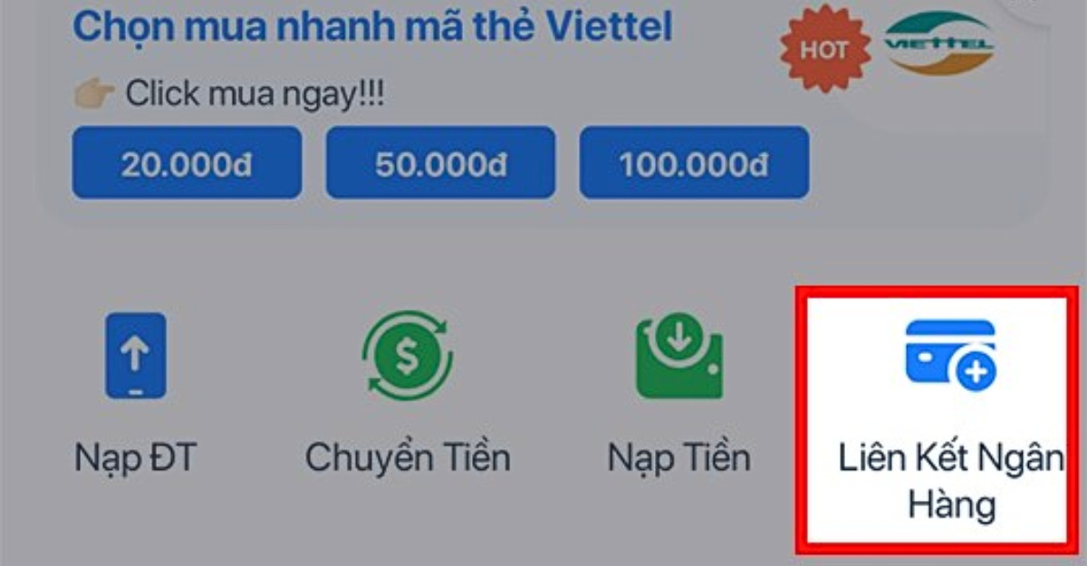 Chọn liên kết ngân hàng